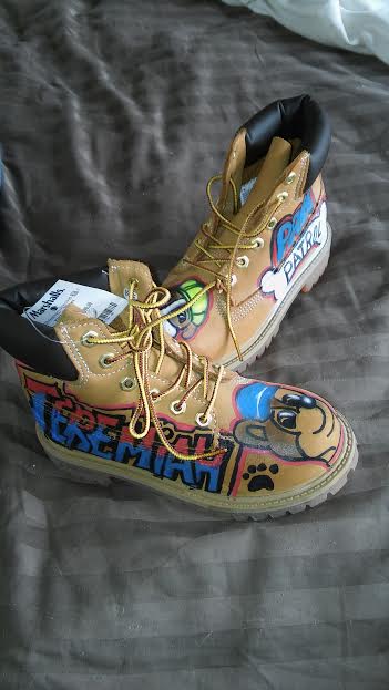 Paw patrol store custom timberlands